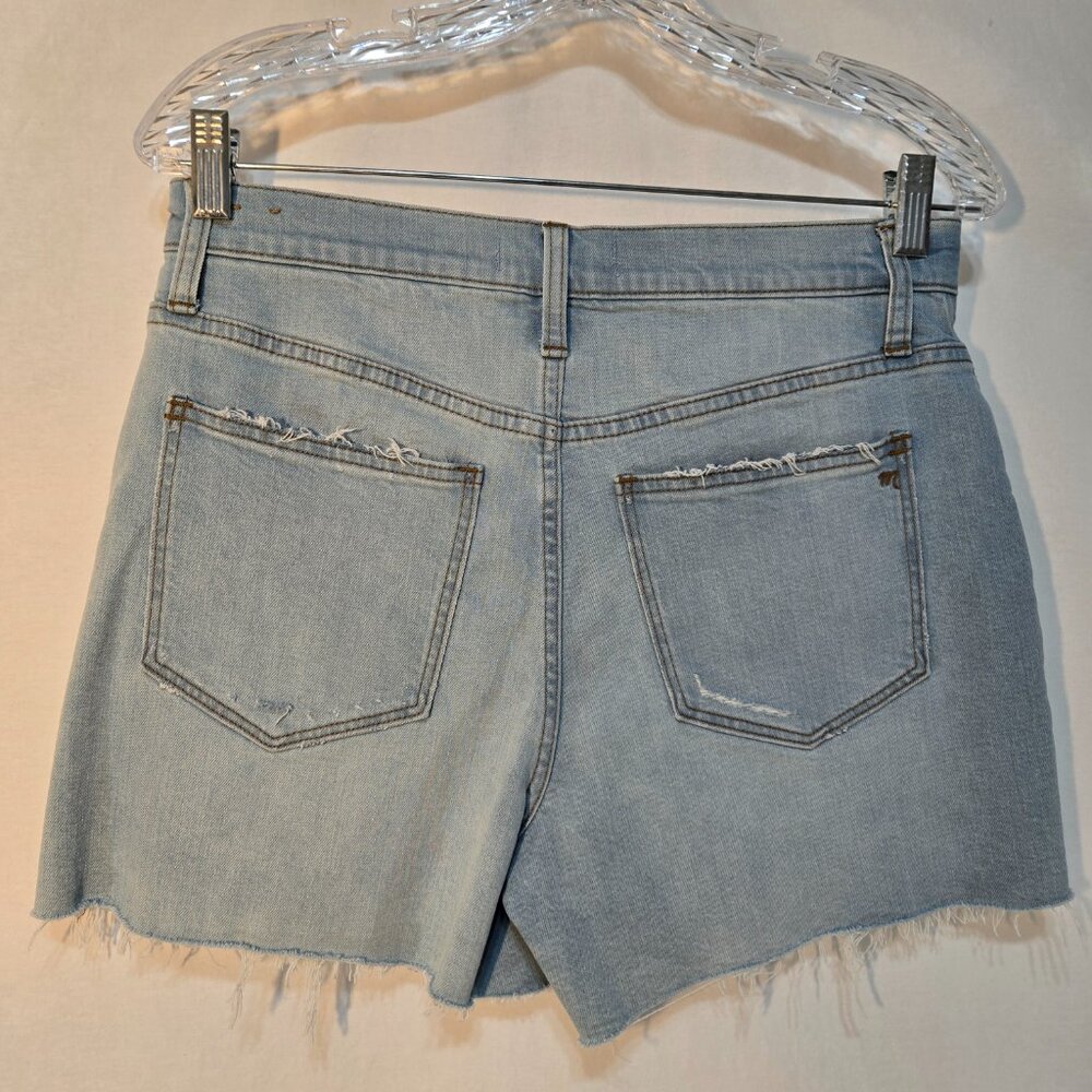 MADEWELL Festival Stretchy Distressed Hi-Rise Raw Hem Short Size 28 New NO Tags! - Picture 2 of 16